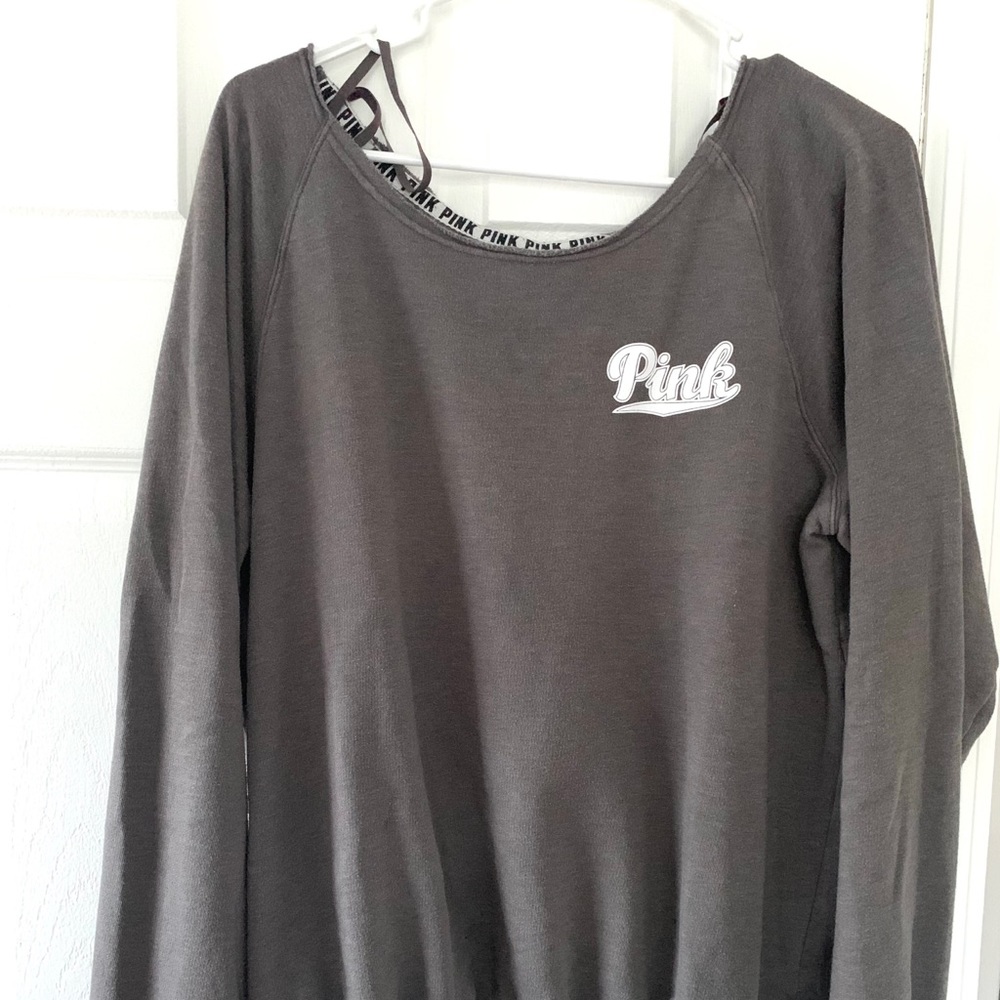 PINK Off The Shoulder Sweatshirt